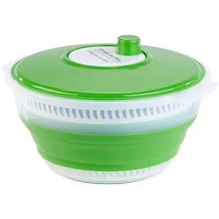 Rosenstein & Söhne Faltbare XL-Salatschleuder mit Kurbel 5 l
