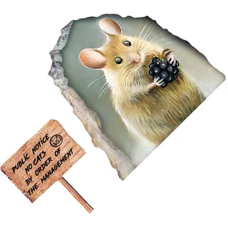 Fowybe Maus in einem Loch Wandtattoo,Realistische Mauseloch-Dekoration - Lustige Kunst-Tier-Aufkleber, niedliche Reitmaus, realistische Wandkunst, Kinderzimmer-Wanddekoration