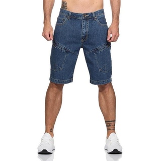 EloModa Regular-fit-Jeans Herren 3/4 kurze-Hose Jeans Short Bermuda Capri; 32 34 36 38 40 42 (1-tlg) blau 36