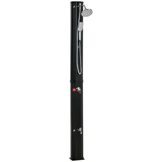 Outsunny Solardusche Schwarz 1,45 m