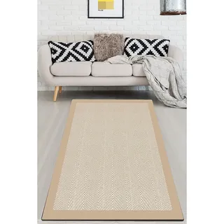 Mioli Kurzflor-Teppich in Beige - 150x200 cm
