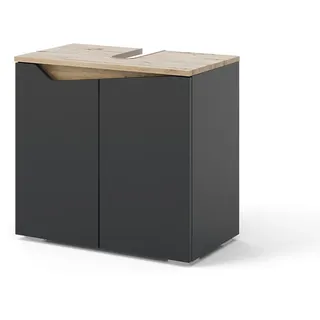 Vicco Waschbeckenunterschrank Marelle 60 x 57,5 x 35 cm Anthrazit/Artisan