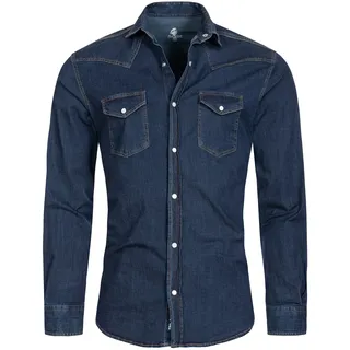 Rock Creek Jeanshemd Blau 4XL