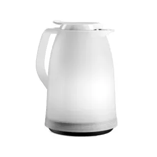 EMSA Mambo Isolierkanne mit Quick Tip Verschluss 514507 , Fassungsvermögen: 1000 ml, Farbe: weiß