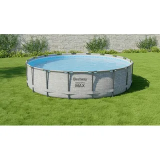Bestway Pool 5618Y, Blau, Grau, Weiß, Metall, Kunststoff, Steine, 122 cm, Freizeit, Pools und Wasserspaß, Pools, Aufstellpools
