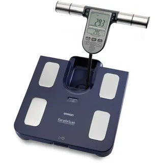 OMRON BF511 Personenwaage: Körperfettwaage mit Körperfett und Muskelmasse | 8-Sensoren mit Hand zu Fuß Messung, bis 150 kg, für Erwachsene und Kinder ab 6 Jahren