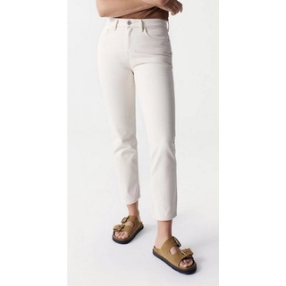 Salsa Stretch-Jeans SALSA JEANS TRUE CROPPED SLIM ecru beige 126114.0071 weiß W27 / L28