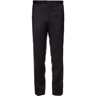 Benvenuto Black - Modern Fit - Herren Baukasten Anzug Hose aus Super 110'S Schurwolle, Nero. V (20761, Modell: 62702)