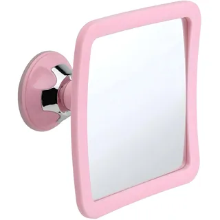 Mirrorvana Beschlagfreier Dusch und Rasierspiegel mit verbessertem Saugnapfhalter, bruchsichere Antibeschlag Oberfläche, 360° Drehgelenk, 16 cm x 16 cm, (1X Vergrößerung)