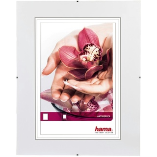 Hama Rahmenloser Bildhalter "Clip-Fix", Anti-Reflex-Glas, 30 x 40 cm