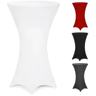 DEUBA Detex® Stehtisch Husse Ø60-65/70-75/80-85cm Farbwahl Stretch in Farbe anthrazit und Durchmesser 60-65 für Bistrotisch/Stehtisch