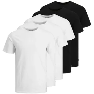 JACK & JONES Organic Basic 5 Pack Kurzarm-T-Shirt Black / Pack 3 White / 2 Black 2XL