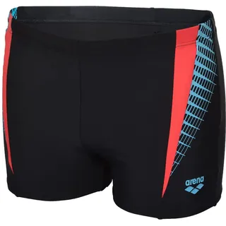 Arena Herren Threefold Short Swim Trunks, Black-black-anguria, 5