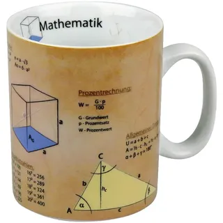 Könitz GmbH Becher Tasse Mathematik Mathe Kaffeetasse Mann Geschenk Abitur Geburtstag Teebecher 400ml Zylindrisch Modern Porzellan Rundbecher Tasse Becher