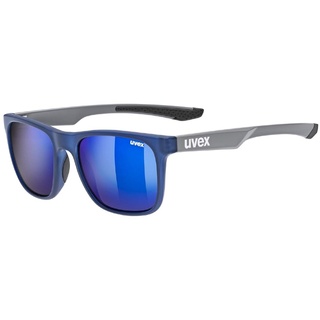 uvex LGL 42 - Sonnenbrille für Damen und Herren - verspiegelt - Filterkategorie 3 - blue grey/blue - one size