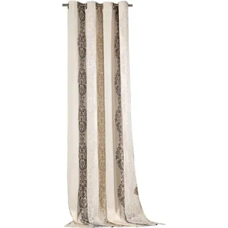 Weckbrodt Vorhang Barock (1 St), Ösen, blickdicht, Jacquard, Jacquard,blickdicht,abdunkelnd,beidseitig schöne Optik, Gardine, Store beige