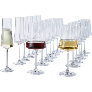 Novel Gläserset, Klar, Glas, 18-teilig, Lfgb, Made in Europe, Essen & Trinken, Gläser, Gläser-Sets