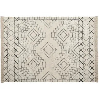 Beliani Zeyne Kurzflorteppich 160 x 230 cm Beige