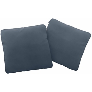 hülsta sofa Dekokissen hs.480, wahlweise in Stoff oder Leder, in drei Größen blau|grau 60 cm x 60 cm