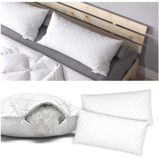 VitaliSpa 2er Set Microfaser Kopfkissen 40 x 80 cm Allergiker geeignet Kissen