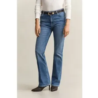 Gant für Damen. 4100307 Elastische ausgestellte Jeans in Blau (30), Lässig, Baumwolle, Denim