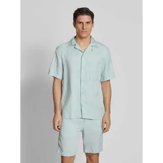 Regular Fit Freizeithemd aus Lyocell-Leinen-Mix Modell 'Cisco', Lind, L