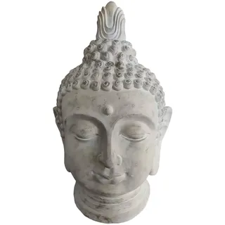 Relaxdays Buddha Kopf 78 cm Beige