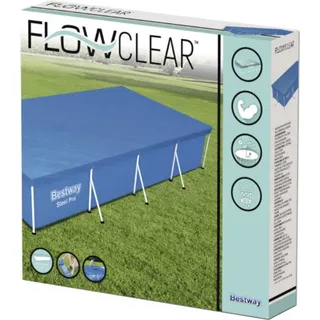 BESTWAY Poolabdeckung blau 400 x 211 cm