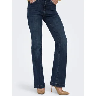 Only ONLPOWER MID FLARED PUSHUP DNM GEN332 Bootcut Dunkelblau 36/32