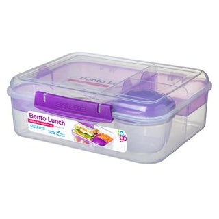 Sistema Lunchbox To Go Bento Lunch 21690, Kunststoff, mit Joghurtbecher, 1,65 l