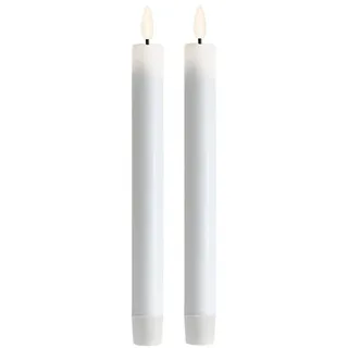 Deluxe Homeart Stabkerze 24 cm 2 St. weiß