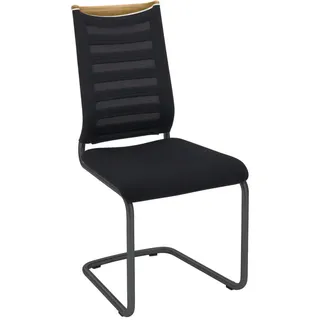 Venjakob Schwingstuhl, Grau, Eiche, Holz, Textil, Eiche, Streifen, Rundrohr, C-Form, 47x99x59 cm, Goldenes M, Made in Germany, Dgm, DGM-Emissionslabel, Lederauswahl, Stoffauswahl, Typenauswahl, Gestellauswahl, Esszimmer, Stühle, Esszimmerstühle, Schwingstühle