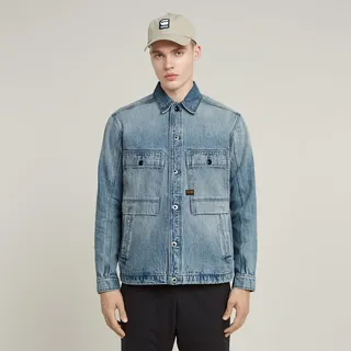 G-Star Jeansjacke mit Brusttaschen Modell Mosa Hellblau, M