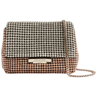 Ted Baker Umhängetasche Gliters Crystal Mini Crossbody Bag silberfarben
