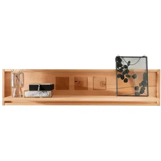 Main Möbel Wandregal 130cm 'Danzig' Kernbuche geölt beige