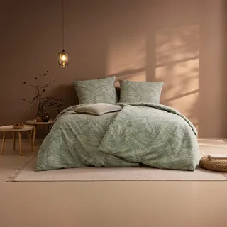 Estella Tesero Flanell Grün 155 x 220 cm + 2 x 80 x 80 cm