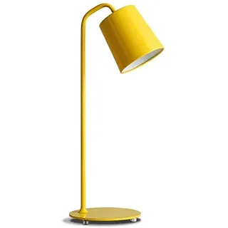 HONY-LIGHT Moderne Eisen Tischlampe Gelb Augenschutz E27 Arbeitsleuchte Lernlampe Leselampe Schlafzimmer Nachttisch Lampe 19 * 25 * 59 Cm
