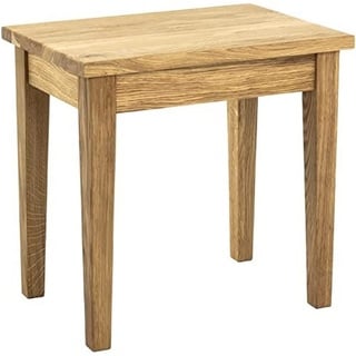 HAKU Möbel Beistelltisch, Massivholz, eiche geölt, B 43 x T 30 x H 42 cm