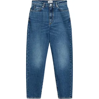 Armedangels Damen Jeans Mom Fit High Waist Ankle recycelte Baumwolle Non-Stretch MAIRAA Mom Fit 31/34 Azul