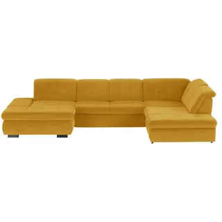 Lounge Collection Wohnlandschaft  Spencer , gelb , Maße (cm): B: 382 H: 102 T: 260