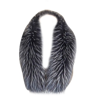 Amorar Frau Pelz-Schal Halswärmer Kunstpelz Schal Kragen Wrap Pashminas für Wintermantel Kragen Kapuze Edges Pelzschal Stolen Dicker Schals Nackenwärmer Grau