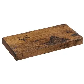 VASAGLE Wandregal 40 x 20 x 3,8 cm Braun