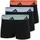 Boxershorts einfarbig Schwarz/Blau/Rot XXL