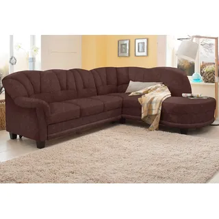 Home Affaire Ecksofa HOME AFFAIRE "Camelita, Landhaus Sofa, 2 Varianten: Recamiere- oder Ottomane, L-Form", braun (mokka), B:231cm H:86cm T:81cm, MELROSE/Struktur (100% Polyester);Microfaser PRIMABELLE (100% Polyester);MELROSE (100% Polyester), Sofas, Ecksofa, 