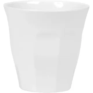 RICE Melamin Becher Medium einfarbig, Weiß