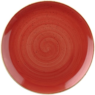 Churchill Stonecast -Coupe Plate Teller- Durchmesser: Ø21,7cm, Farbe wählbar (Berry Red)