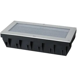Paulmann Solar LED Bodeneinbauleuchte Edelstahl 200x100 mm inkl. Dämmerungssensor silber