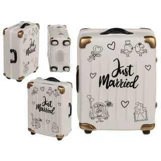 Out of the Blue Spardose Spardose Just Married Trolley Koffer 11x6x16cm