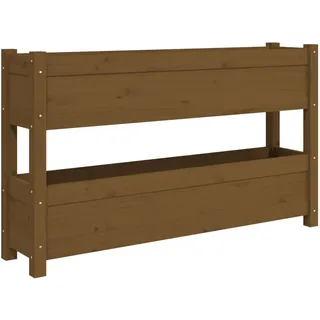 vidaXL Pflanzkübel 112 x 25 x 66 cm Honigbraun