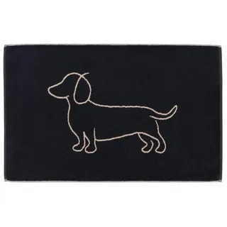 CAWÖ Duschvorleger We Love Dogs Schwarz 50 x 80 cm